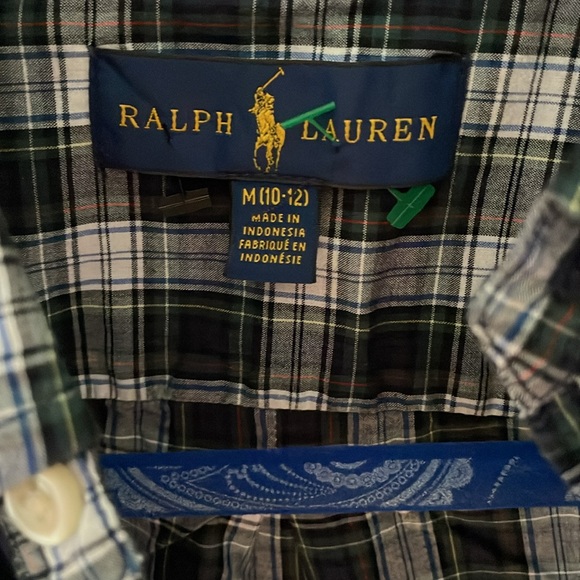Boys, Ralph Lauren plaid shirt size 1012 - Picture 2 of 5
